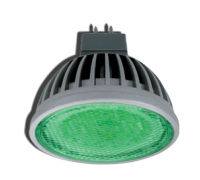 Лампа LED MR16-D 21 зеленый