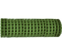 Заборная решетка в рулоне 1,9х25 м ячейка 55х58 мм - зелёная    64541